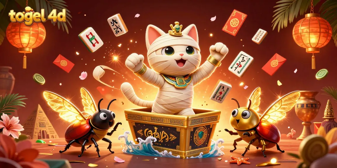 Experience the thrill of togel 4d with a dynamic 3D casino illustration featuring vibrant characters and gaming elements.