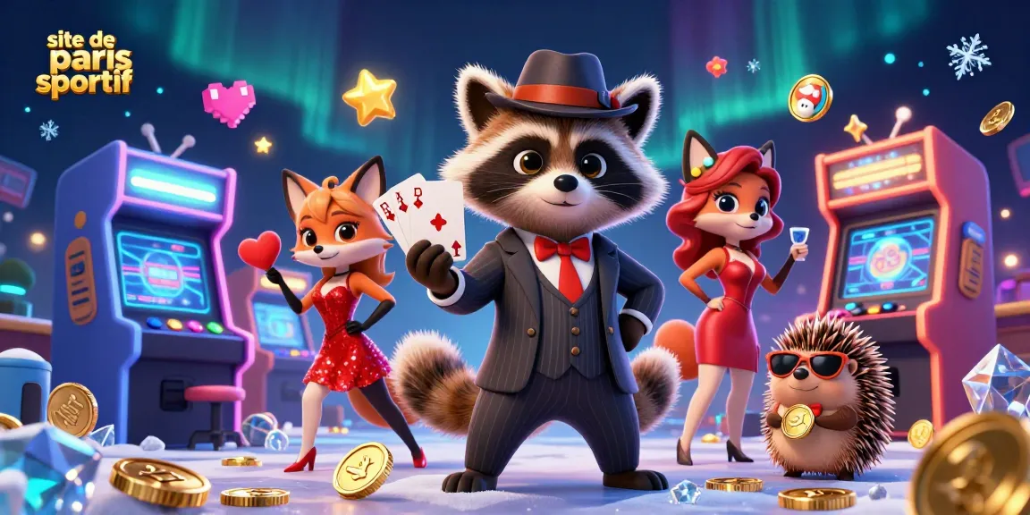Jouez sur le site de paris sportif avec une scène animée de personnages de jeu captivants.