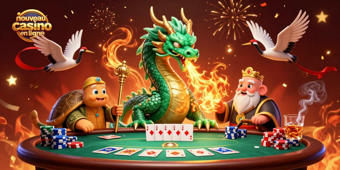 Jouez au nouveau casino en ligne avec des dragons et des tortues sages au poker