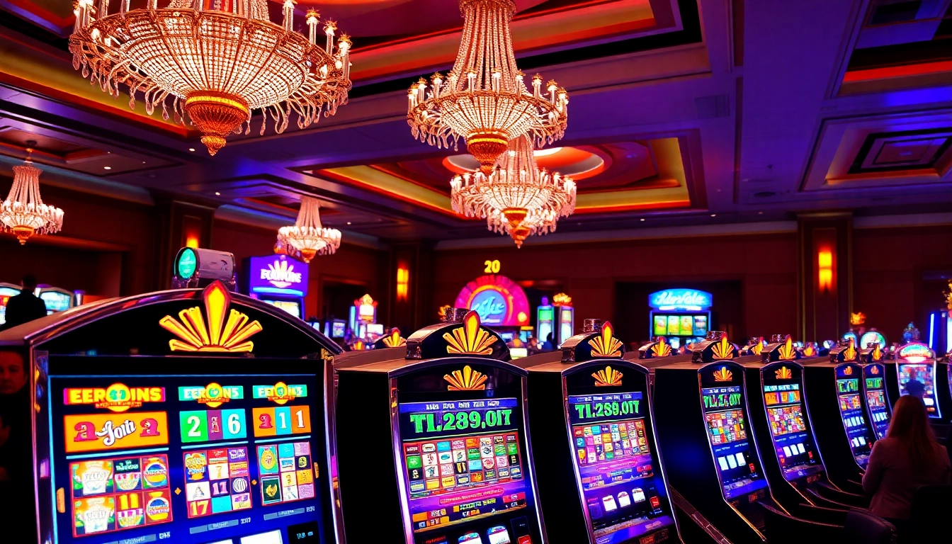 Menangkan slot resmi dengan mesin slot yang berkilau di kasino mewah.