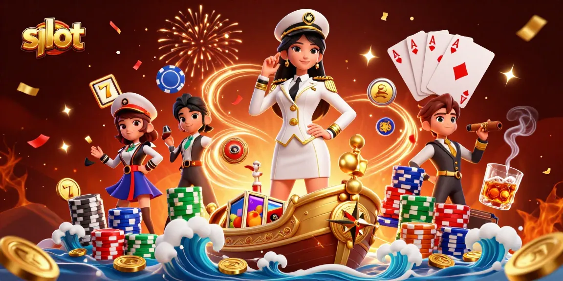 Spin vibrant slot reels with a commanding figure in a 3D dynamic casino scene.