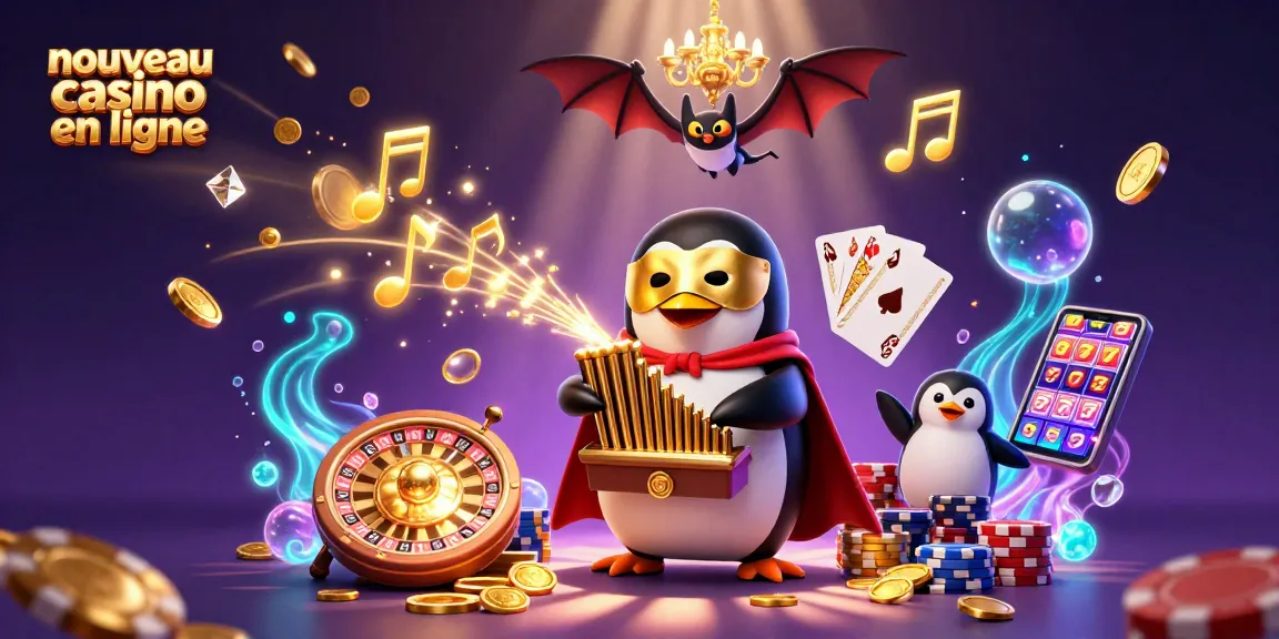 Jouez aux jeux du nouveau casino en ligne avec des personnages animés et des éléments de jeu colorés.