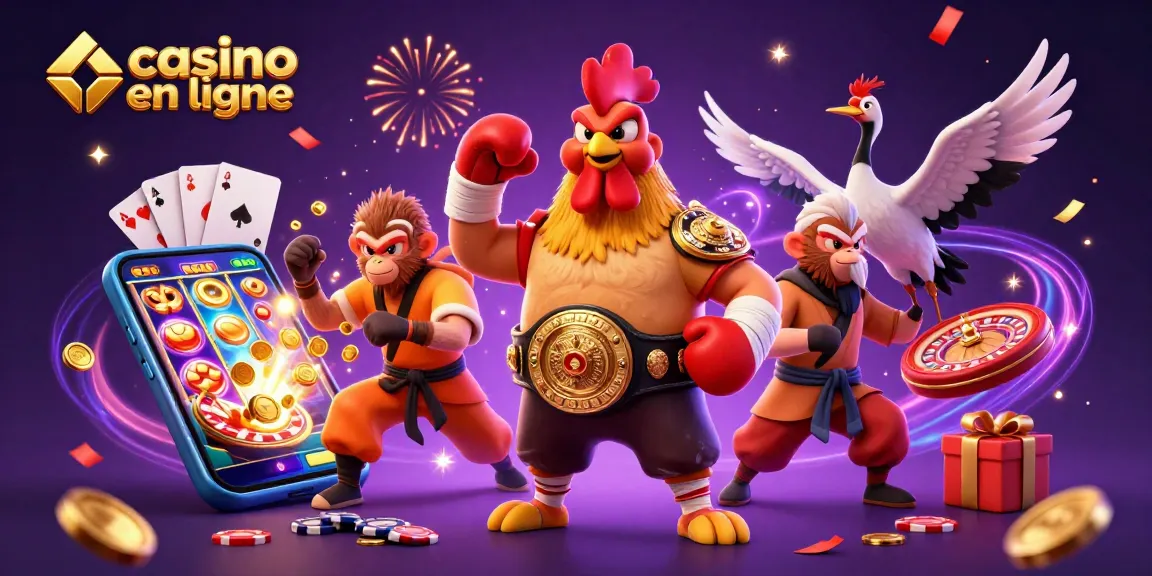Recevez vos gains sur le casino en ligne avec cette illustration dynamique de jeux.