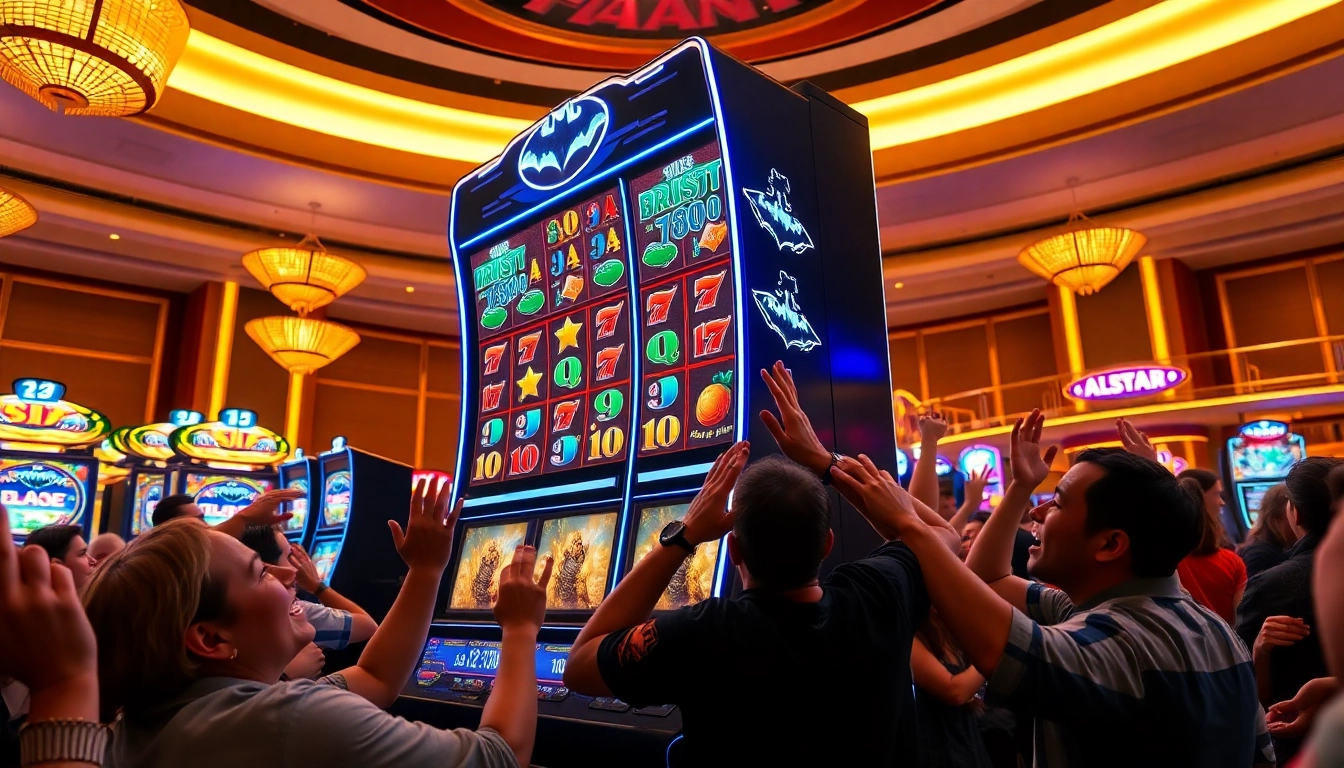 Mainkan batman138 slot di mesin slot yang penuh warna dan kegembiraan.
