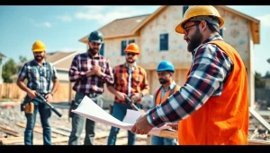 New Jersey General Contractor team actively engaged in a residential construction project.