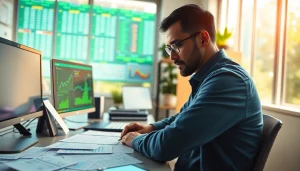 Menganalisis angka togel dengan data dan grafik dalam ruangan cerah.