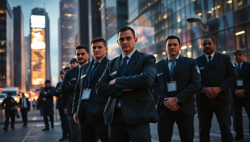 Security Services Fredericksburg team ensuring safety in an urban environment with vigilance.