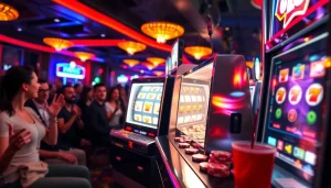 Mencoba keberuntungan dengan bandar togel resmi slot di tengah suasana kasino yang meriah.