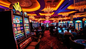 Jelajahi pengalaman menarik luxury777 slot dengan mesin game berwarna-warni di kasino.