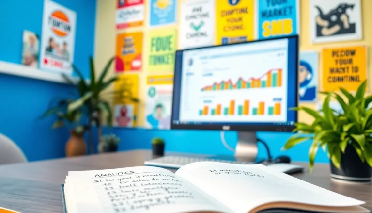 Maximize engagement with strategies and analytics on an Instagram smm panel in a vibrant workspace.