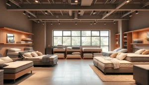 Materassi di alta qualità in esposizione, evidenziando modelli comodi e innovativi per il sonno ideale.
