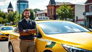 Catch a reliable West Bridgford Taxi with friendly service in an urban setting.