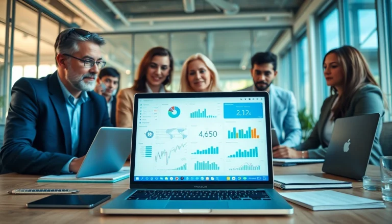 Small Business IT Support Tampa professionals collaborating in a modern office.