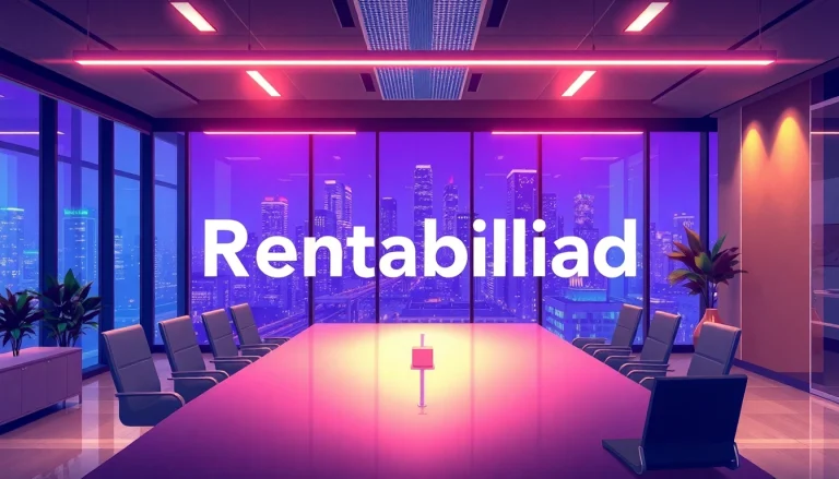 Análisis de rentabilidad que muestra un gráfico en una oficina moderna, con enfoque en cifras y crecimiento.