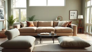 Cozy sofa beds designed for modern living, enhancing comfort in a bright room.