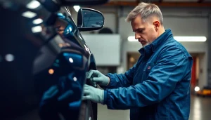 Gutachten Auto Aachen: KFZ-Gutachter inspiziert Schäden an einem Fahrzeug im Überblick.