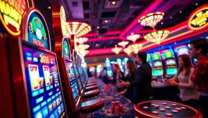 Menangkan slot depo 1k dengan suasana kasino yang meriah dan permainan slot yang menarik.