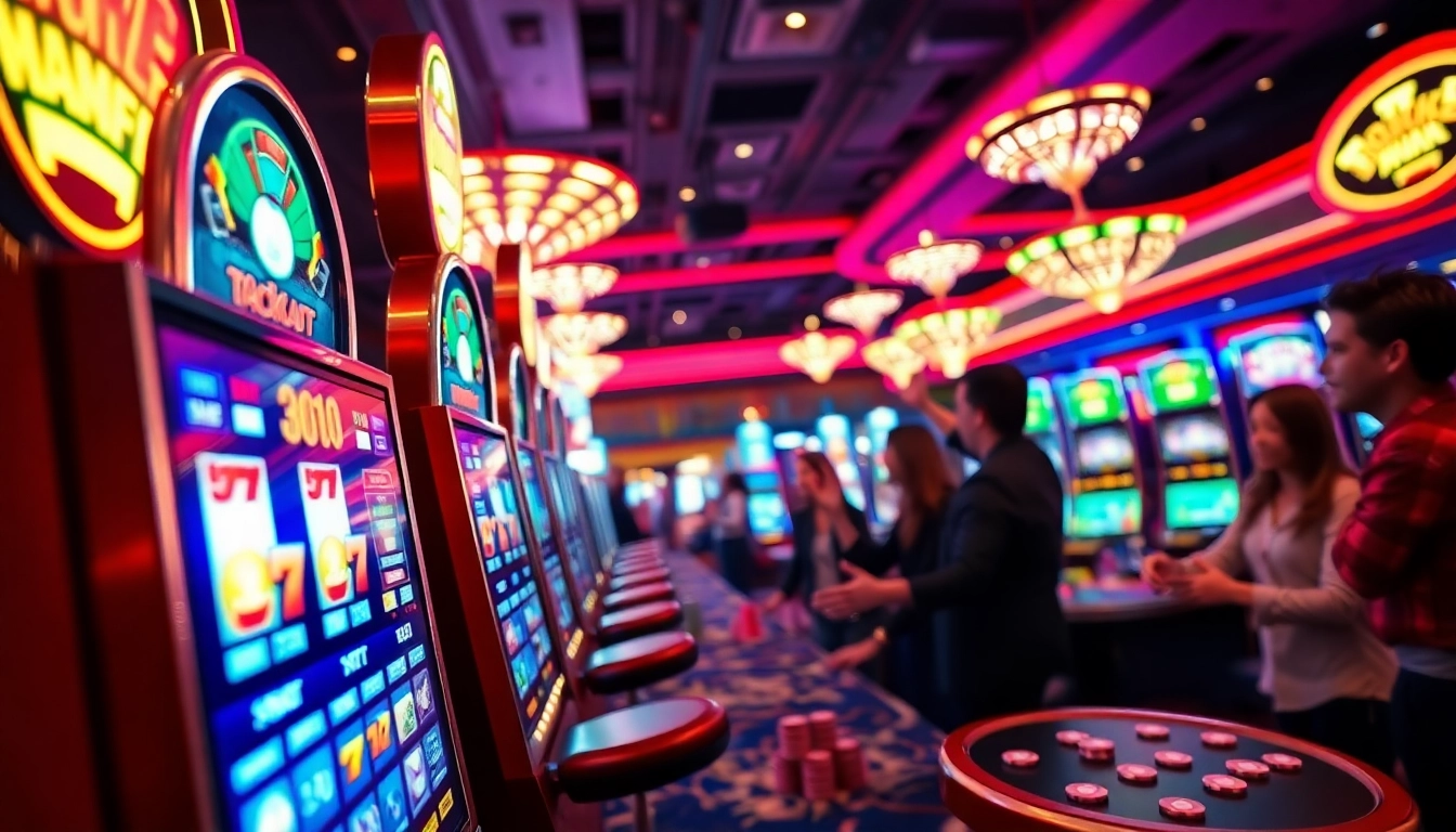 Menangkan slot depo 1k dengan suasana kasino yang meriah dan permainan slot yang menarik.