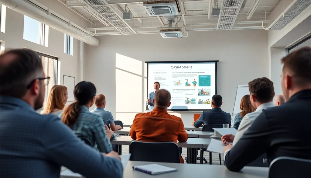 Enhance workplace safety with effective OSHA training carolinas in an engaging classroom session.