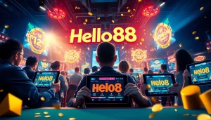 Hello88: Exciting online gaming scene showcasing vibrant community engagement and innovative interfaces.