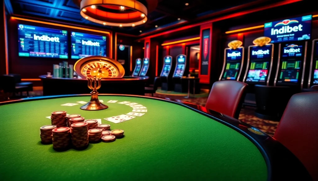 Experience thrilling betting adventures with indibet on vibrant casino tables and online platforms.
