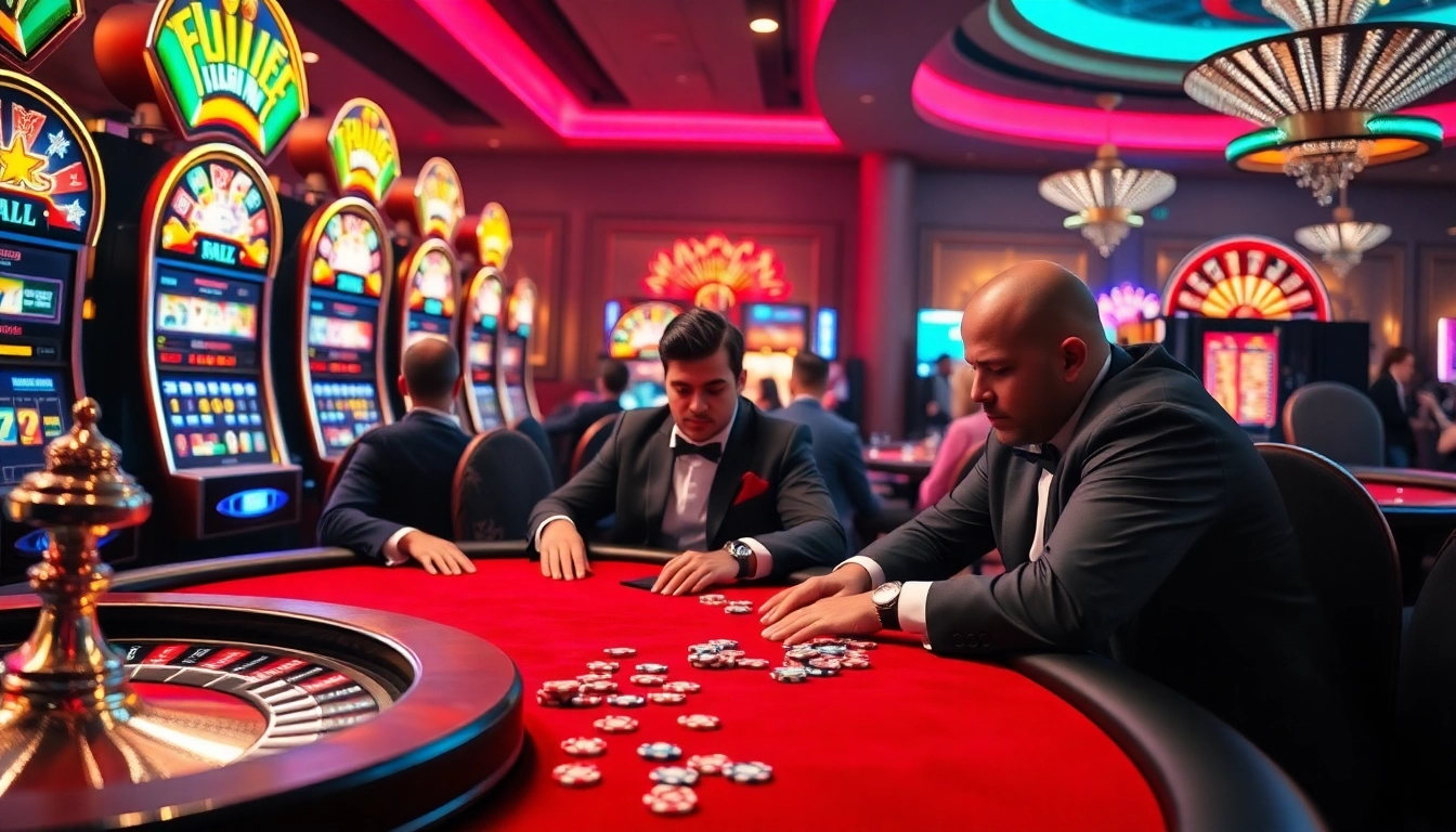 Experience net win excitement with professional players at a high-stakes casino table.