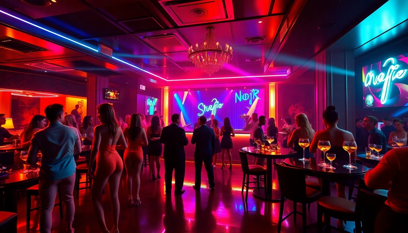 Experience vibrant nightlife at Club sxm with stunning dancers and luxury cocktails.