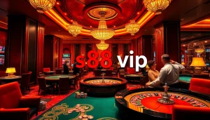 Experience high-stakes excitement at s88 vip casino with luxurious gaming tables and vibrant gameplay.
