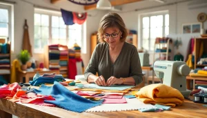 Kunst leer creatieve materialen voor kunstprojecten gebruiken in een atelier