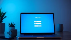 Access the secure bluevine login page with clear instructions in a professional setting.
