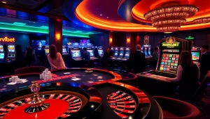 Marvelbet immersive online casino experience featuring engaging players at vibrant casino tables.