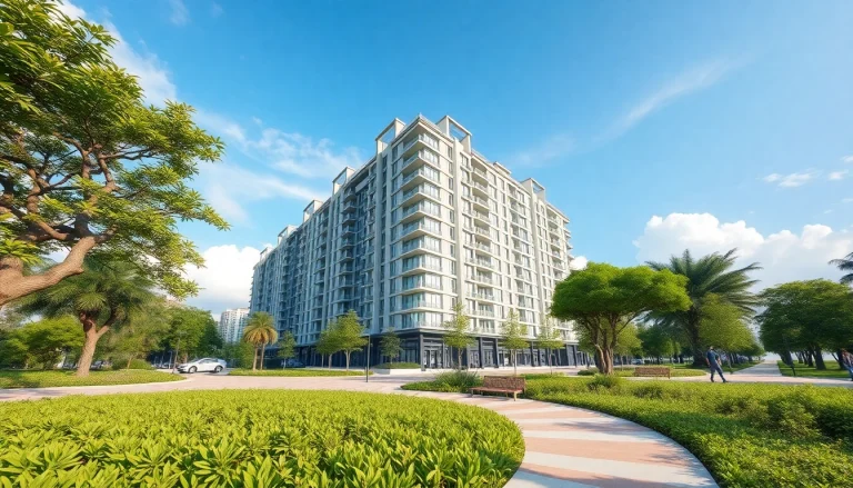 View of the Tampines St 95 EC showcasing modern design and lush surroundings