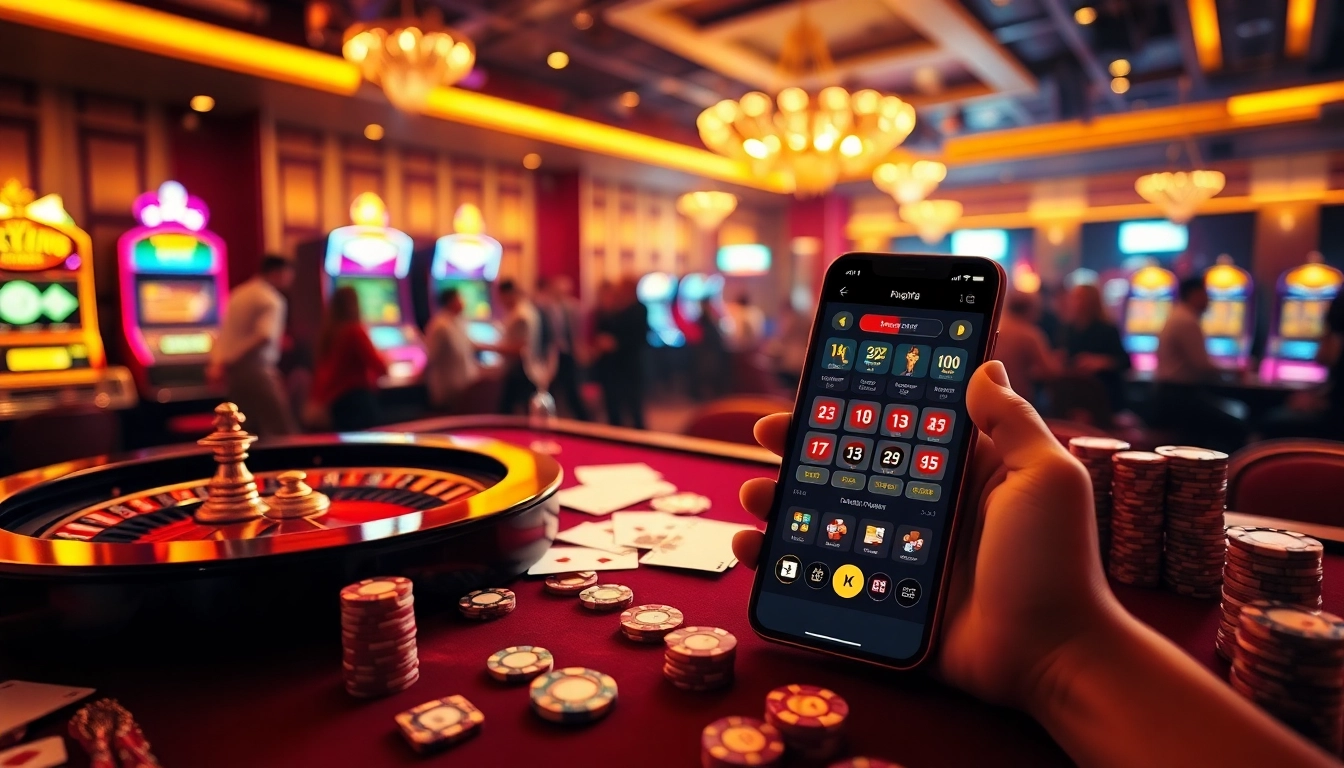 Trải nghiệm sự hứng khởi khi cá cược với ứng dụng Bet VIP trên bàn casino sang trọng đầy chip và bài.