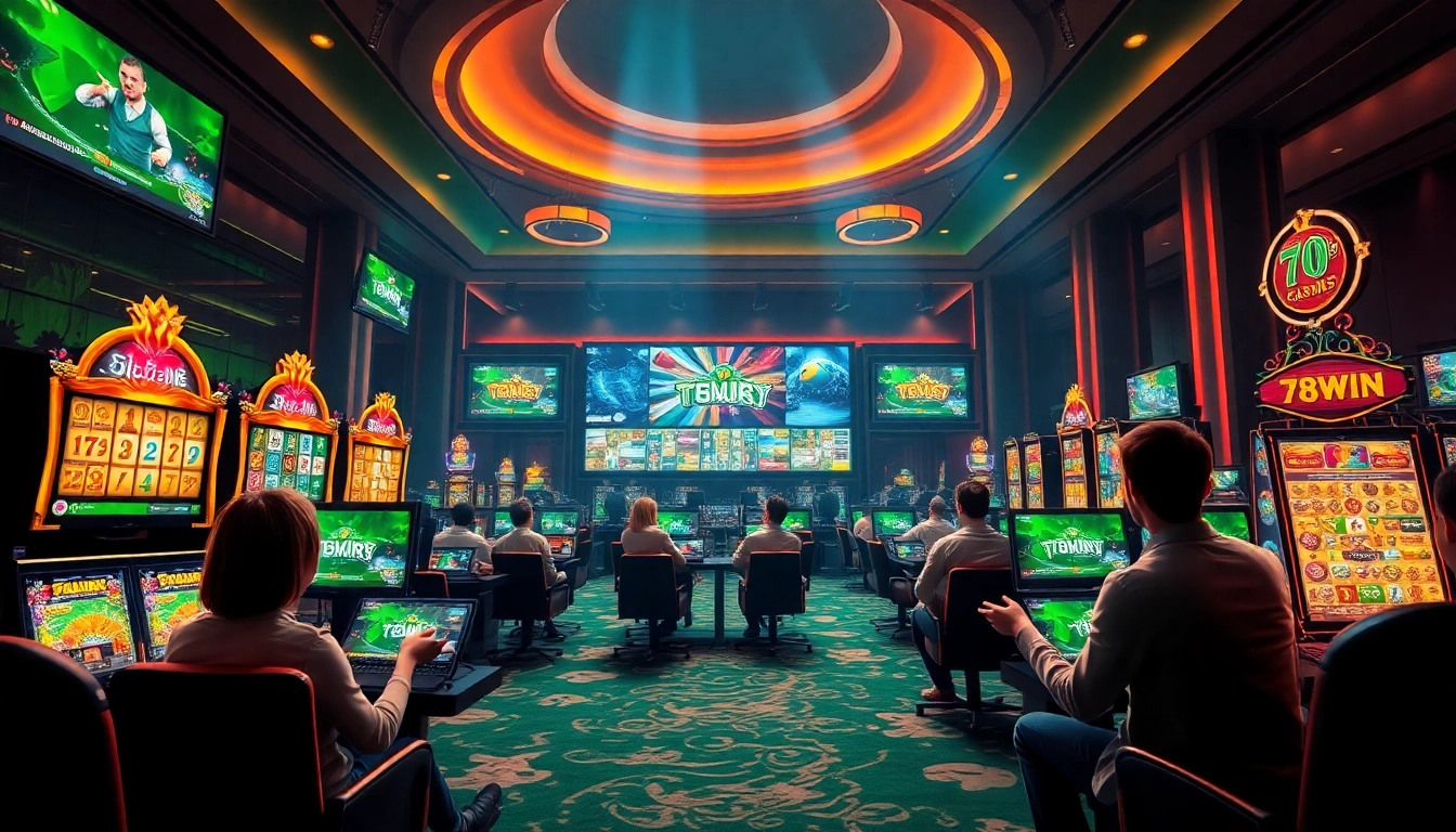 Exciting gaming experience showcasing 78WIN platform slots and action.