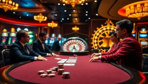 Experience the thrill of sh bet at a luxurious poker table with exciting gameplay.