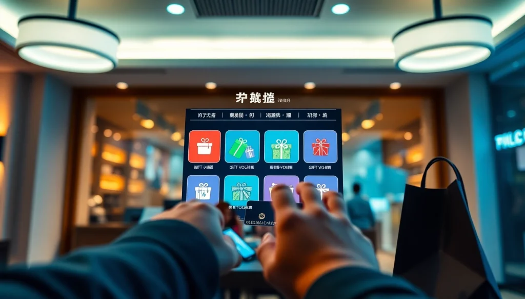 현대 디지털 월렛 인터페이스와 선물권 아이콘을 활용한 상품권소액결제