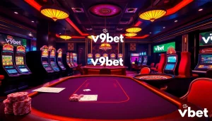 Experience thrilling gaming action at V9 bet with vibrant casino tables and strategic gameplay.