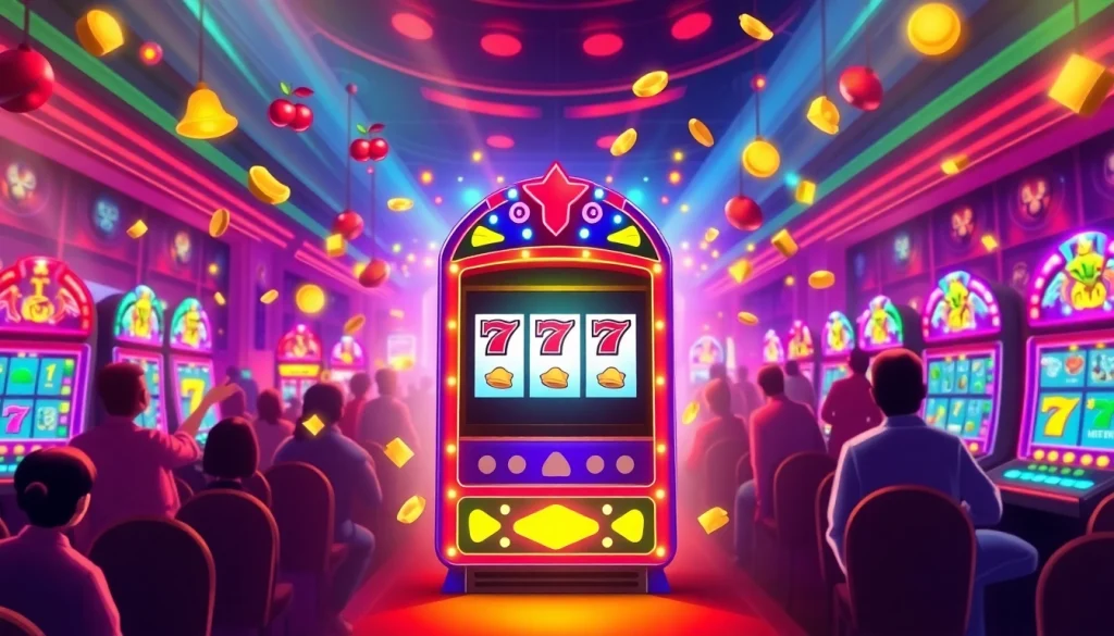 หมุน 918kiss slot ในบรรยากาศคาสิโนที่เต็มไปด้วยแสงสว่างและความตื่นเต้น