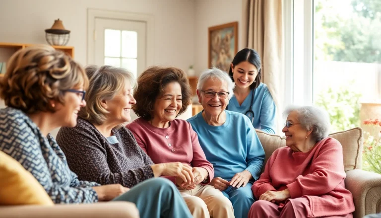 Caregivers delivering senior care austin tx in a warm, inviting home setting.