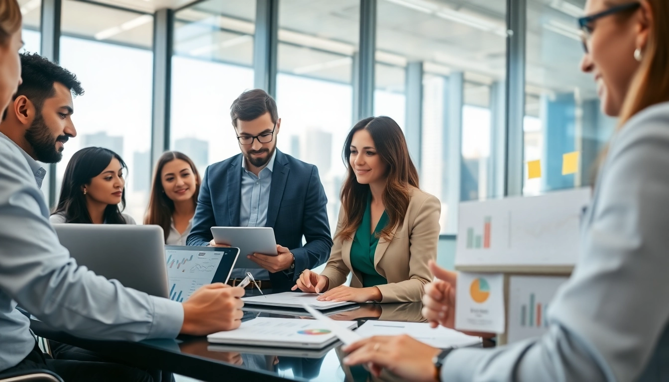 Find competitor customer list through business collaboration in a modern office.