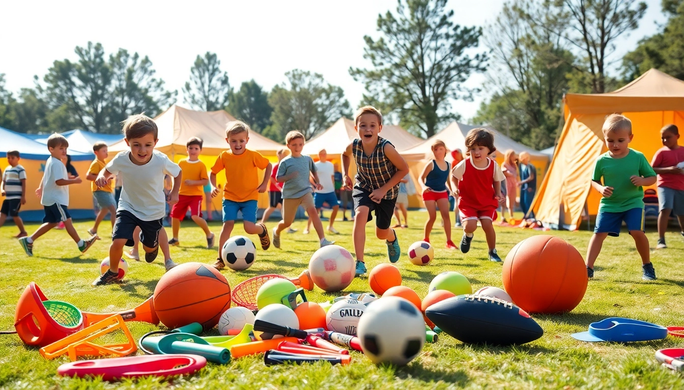 Kids participating in Multi Sports Camps for Boys, showcasing teamwork and sportsmanship.