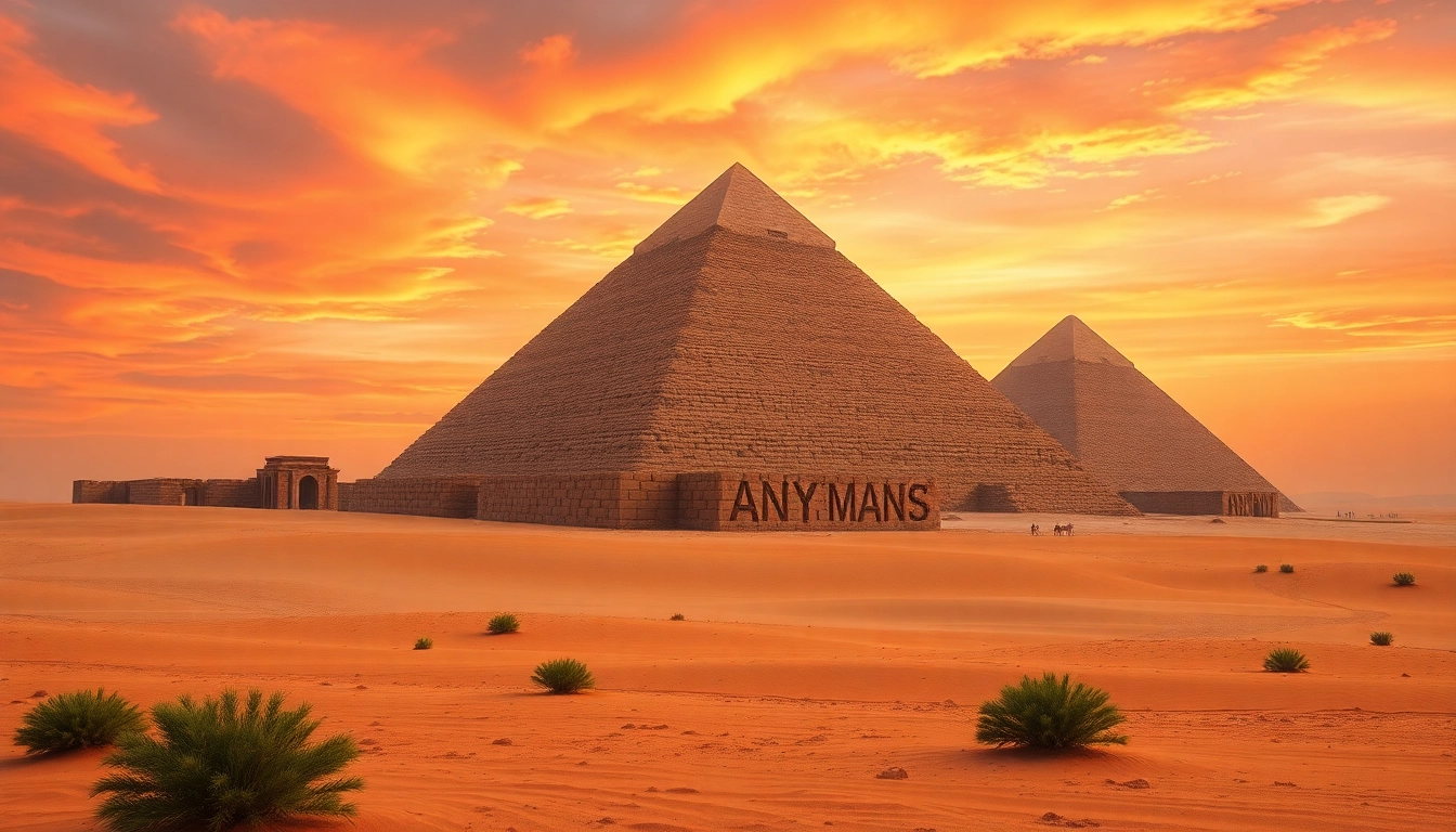 Piraminds seen under a stunning sunset, highlighting their architectural grandeur.