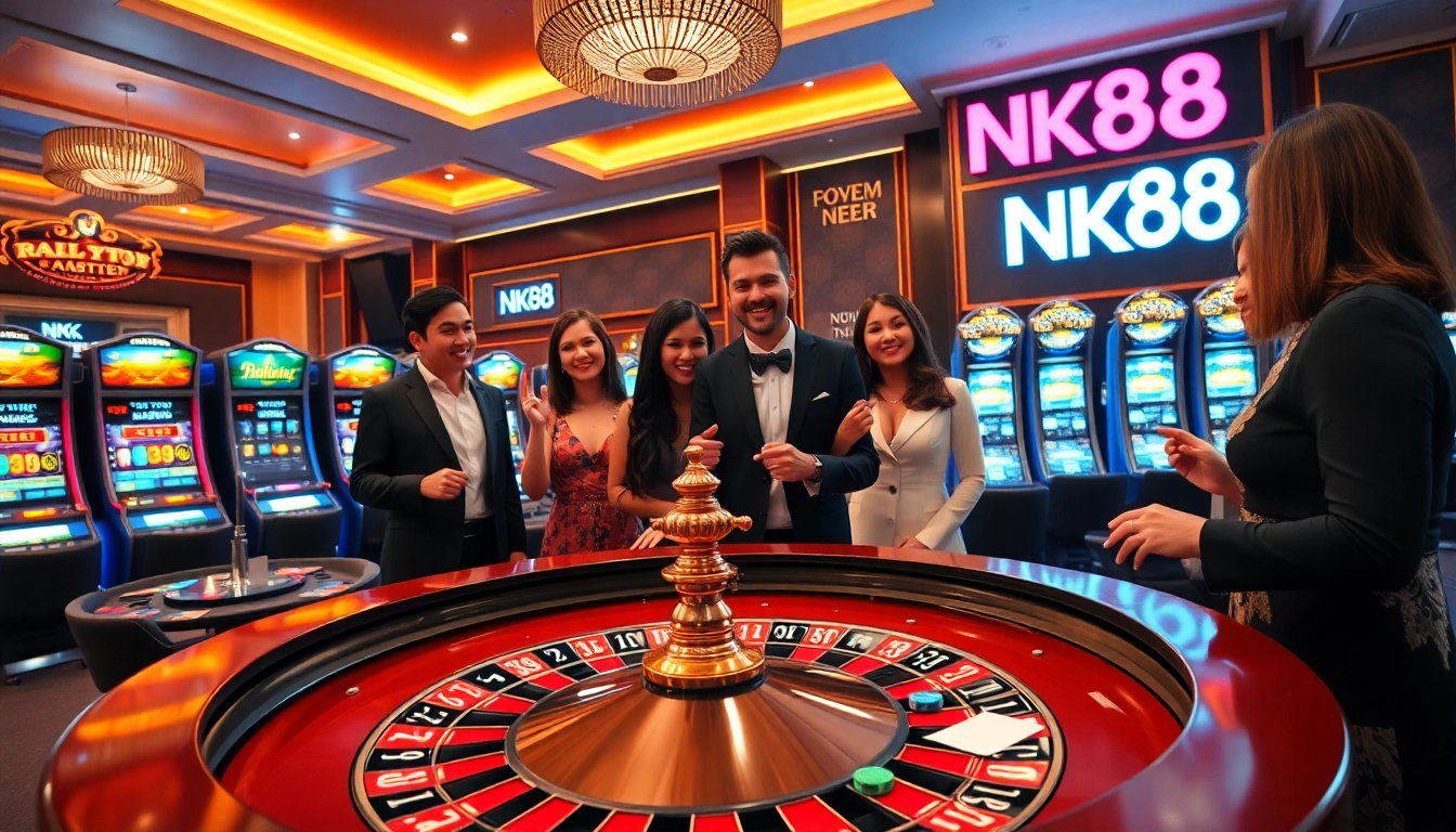 Experience thrilling wins at https://nk88.sa.com/ with vibrant games and professional dealers in action.