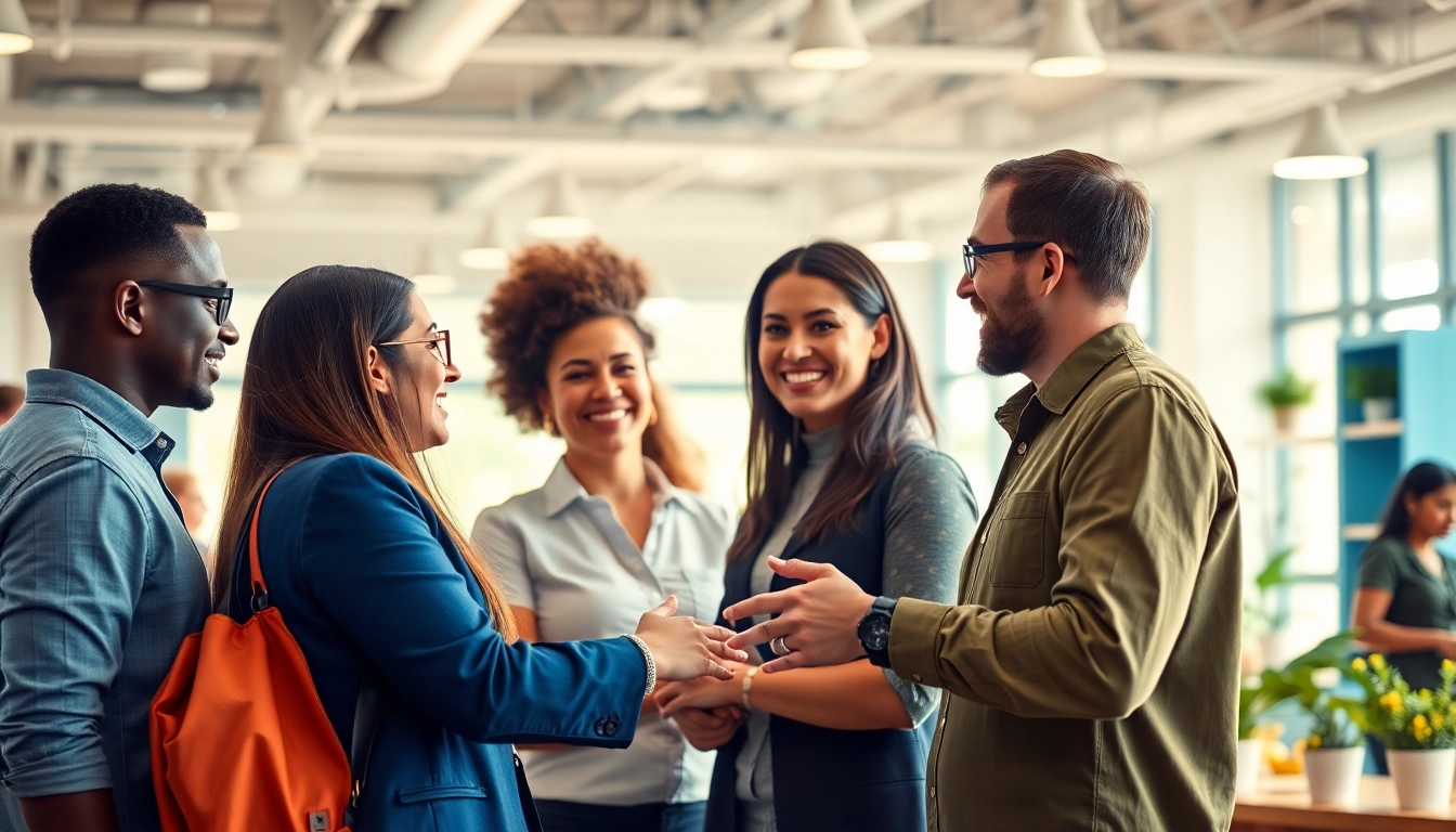 Showcasing how many jobs are available in consumer services with professionals collaborating in a dynamic environment.