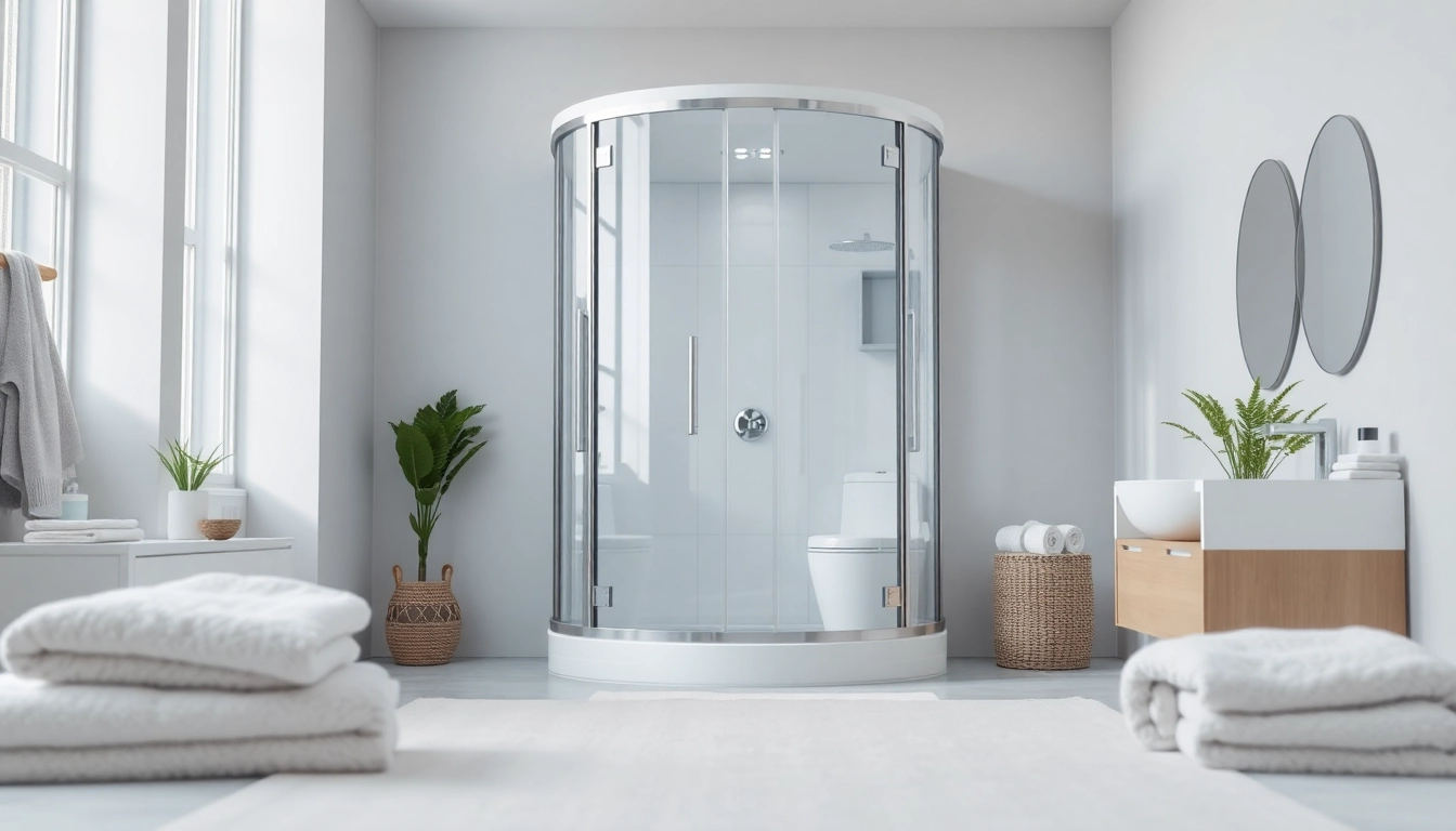 Genießen Sie die Eleganz der sonni Duschkabine 80x80 in einem modernen Badezimmer.