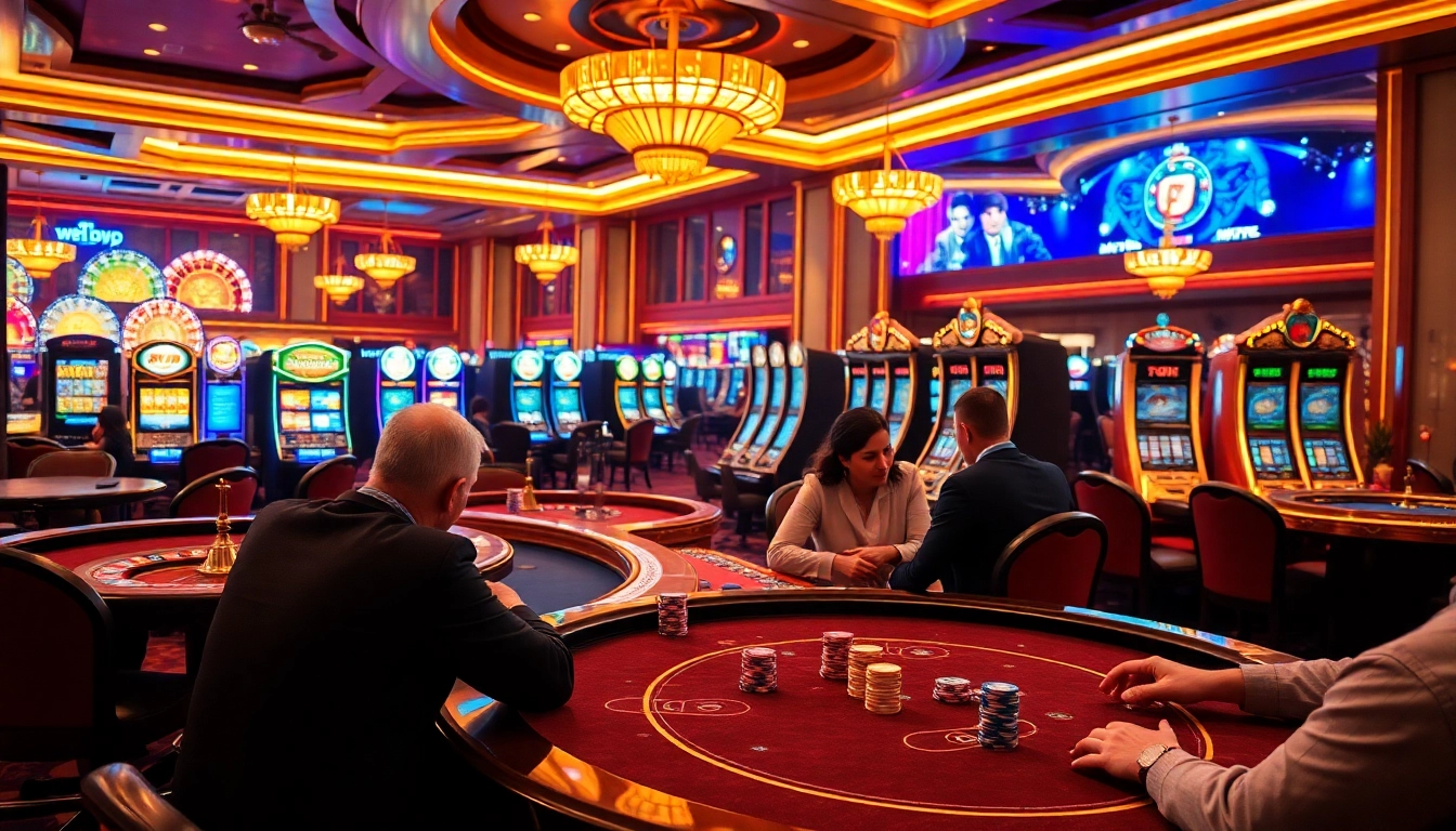 Experience the thrill of tải go88 with vibrant casino games and dynamic gameplay in this luxurious setting.