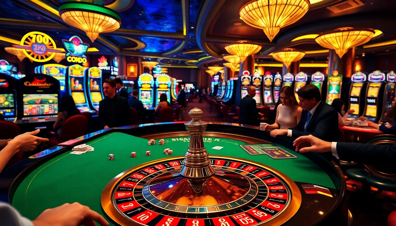 SODO Casino's vibrant roulette table scene with engaging players and luxury elements.