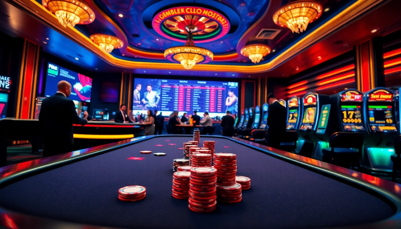 Experience the thrill of RR88 with players engaging at a vibrant casino table.