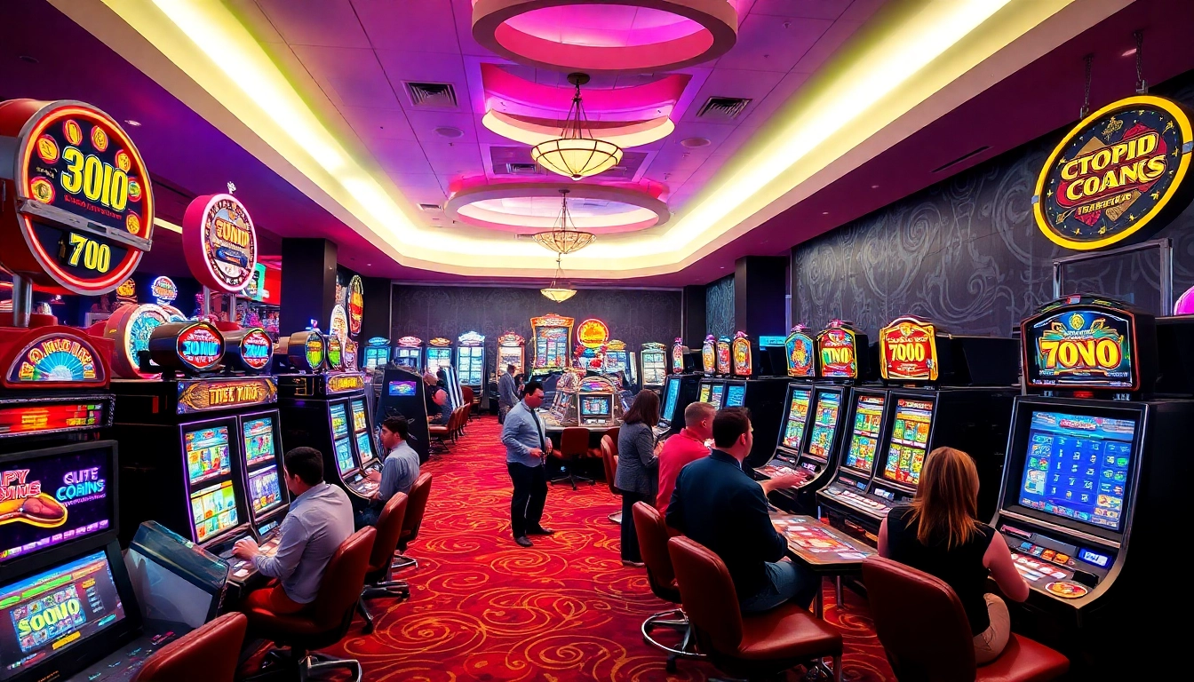 Pinco Casino merc reyi-də müasir oyun atmosferini göstərin, oyuncular fəaliyyət göstərir.