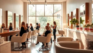 Experience luxury services at addendum salon in an inviting ambiance.